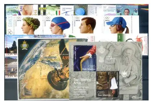 San Marino. Kompletter Jahrgang 2012.