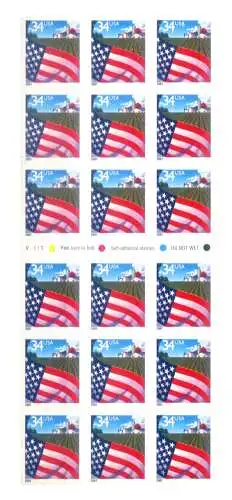 USA. Flagge 2001. Kleinbogen.