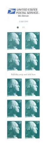 USA. George Washington 2002. Kleinbogen.