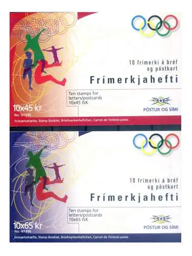 Island. Sport. Olympische Spiele Atlanta 1996. 2 Hefte.