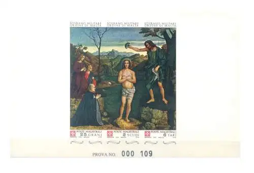 SMOM. beweisen. San Giovanni Battista 1978.