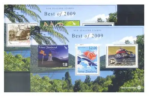Neuseeland. Best of 2009. 2 Zettel 2010.