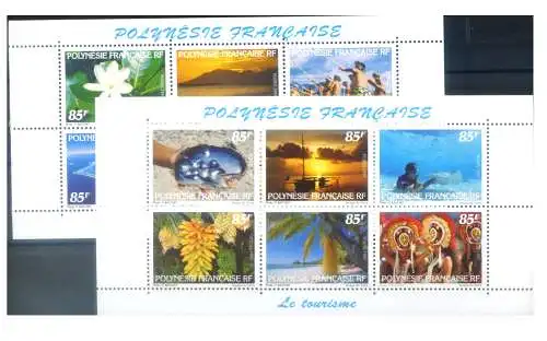Französisch-Polynesien. Turismo 1997. 2 Zettel.