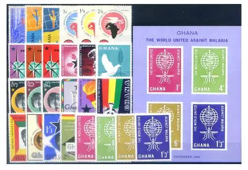 Ghana. Kompletter Jahrgang 1962.