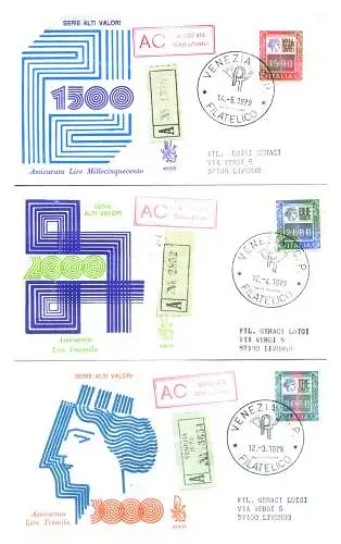 Republik. Hohe Werte 1978-1979. 5 FDC.