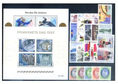 Norwegen. Kompletter Jahrgang 1992.