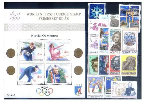Norwegen. Kompletter Jahrgang 1990.