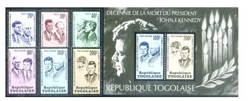 Togo. John F. Kennedy 1973.