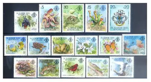 Seychellen. Isolierfernbedienung. Definitiv. Fauna. Fische 1980.