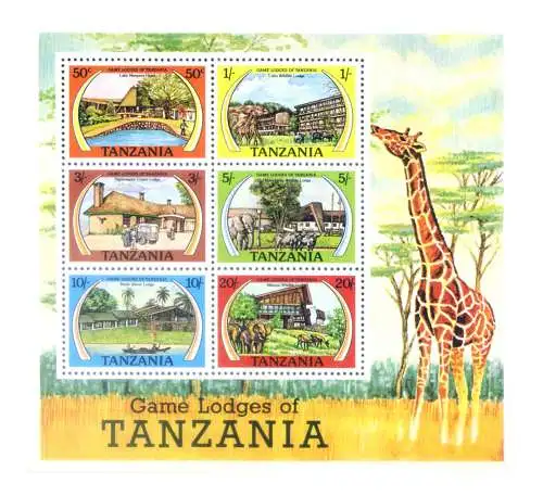 Tansania. Tourismus 1978. Blatt.