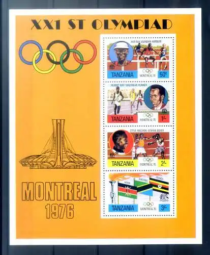 Tansania. Sport. Olympische Spiele Montreal 1976. Bogen.