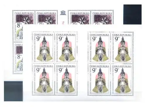 Tschechien. UNESCO 1996. 2 Miniblätter.