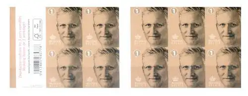 Belgien. Definitiv. König Philipp 2019. Libretto.