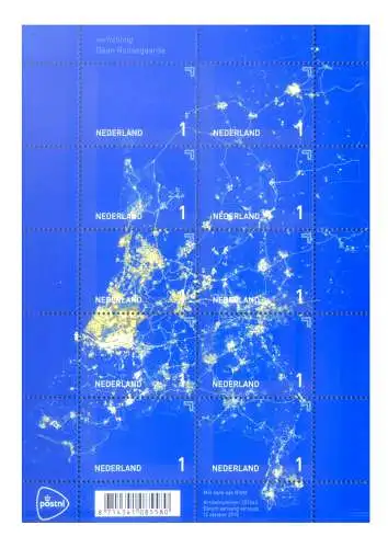Holland. Hollandlichter bei Nacht 2015. Blatt.