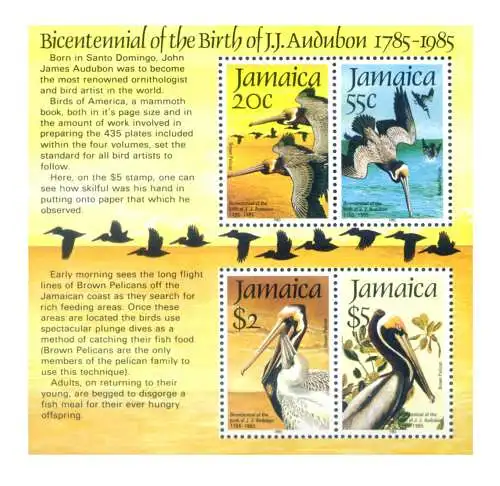 Jamaika. Fauna. Pelikan 1985. Blatt.