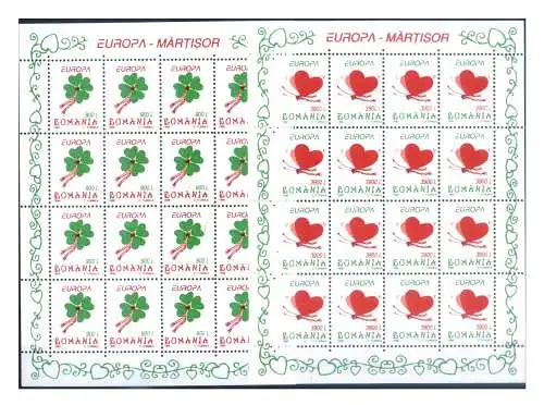 Rumänien. Europa 1998. 2 Miniblätter.