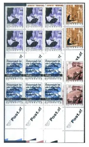 Österreich. Definitiv. Urlaub in Österreich 2005. Blöcke von 6.