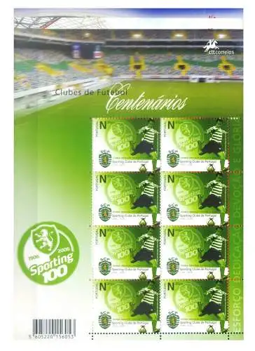 Portugal. Sport. Fußball 2005. 3 Miniblätter.