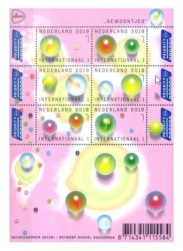 Holland. Spiele. Glaskugeln 2019. Blatt.