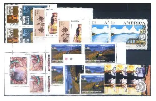 Panama. UPAEP. Kleines Emissionsset 1989-1997.