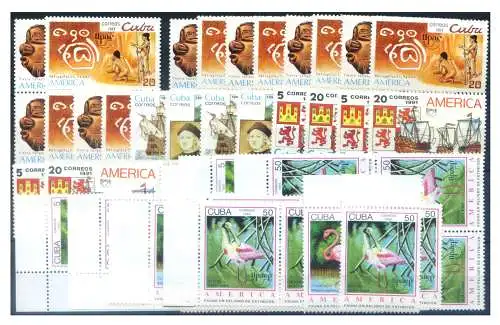Kuba. UPAEP. Kleines Emissionsset 1989-1998.