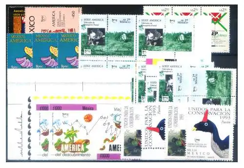 Mexiko. UPAEP. Kleines Emissionsset 1989-1994.