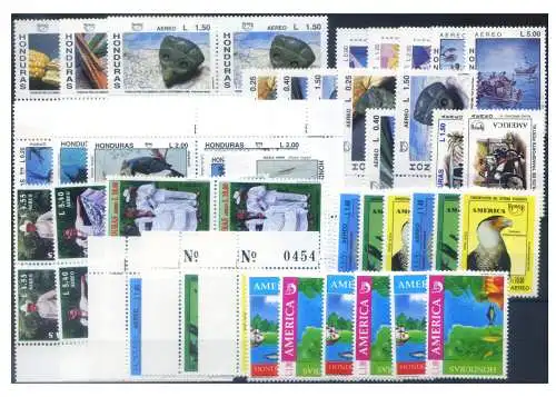 Honduras. UPAEP. Kleines Emissionsset 1991-1997.