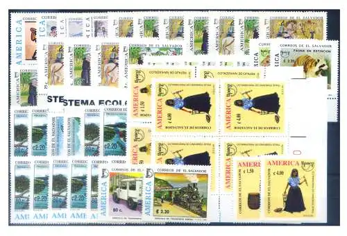 El Salvador. UPAEP. Kleines Emissionsset 1989-1996.