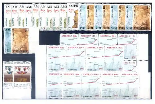 Suriname. UPAEP. Kleines Emissionsset 1989-1998.