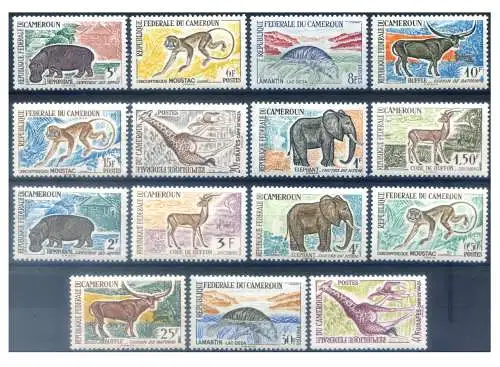 Kamerun. Definitiv. Wildtiere 1962.