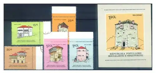 Albanien. Traditionelle Architektur 1979. Serie + Zettel.