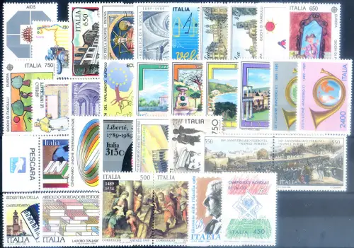 Italienische Republik. Kompletter Jahrgang 1989.