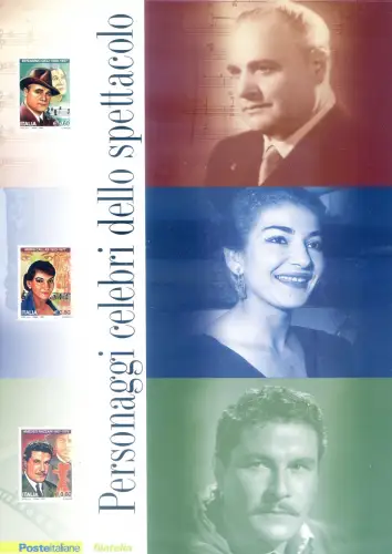 Italienische Republik. Prominente der Show 2007. Ordner.