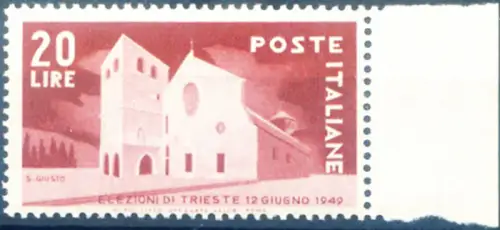 Italienische Republik. Wahlen von Triest 1949.