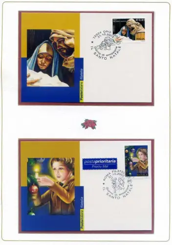 Italienische Republik. Weihnachten 2002. Ordner.