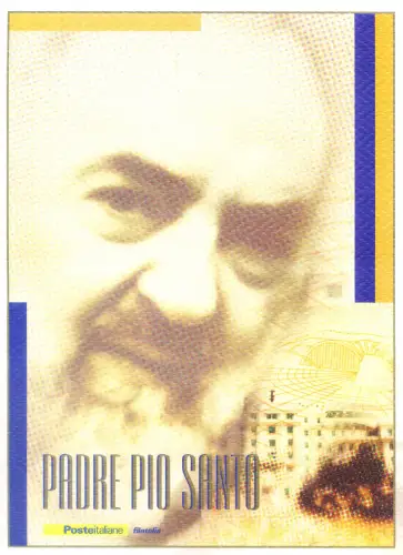 Italienische Republik. Padre Pio 2002. Ordner.