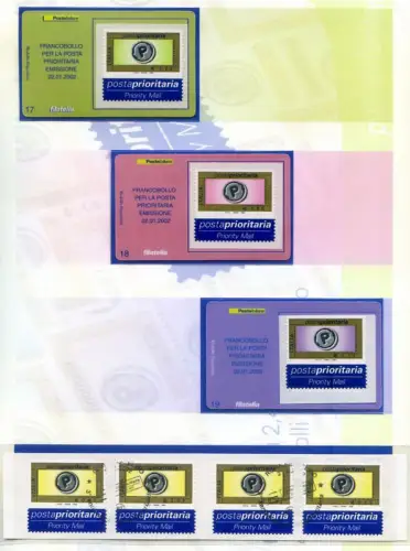 Italienische Republik. Priority Post 2002. Ordner.
