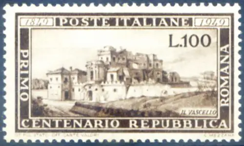 Italienische Republik. Römische Republik 1949.