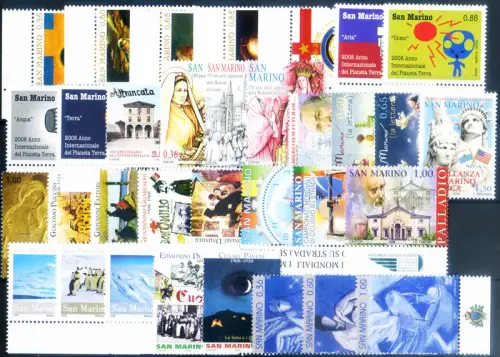 San Marino. Kompletter Jahrgang 2008.