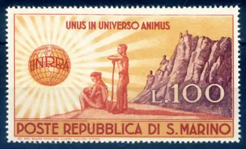 San Marino. UNNRA 1946.