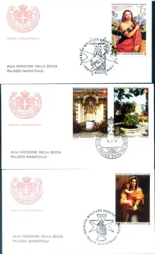 SMOM. Kompletter Jahrgang der FDC 1991.