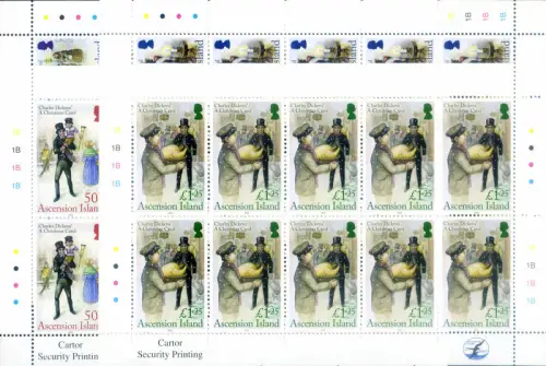 Aufstieg. Charles Dickens 2012. 4 Miniblätter.