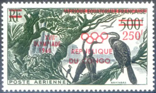 Brazzaville. Sport. Olympische Spiele Rom 1960.