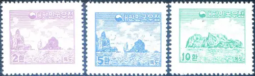 Korea. Süd. Definitiv. Dodko-Inseln 1954. Spur von Linguella.