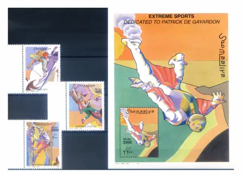 Somalia. Sport. Patrick de Gayardon 2000. Serie + Zettel.