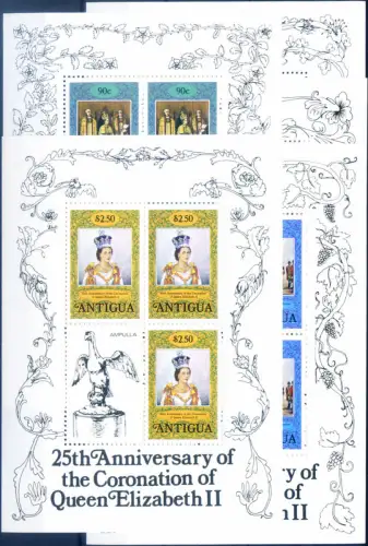 Alt. Königsfamilie 1978. 5 Miniblätter.