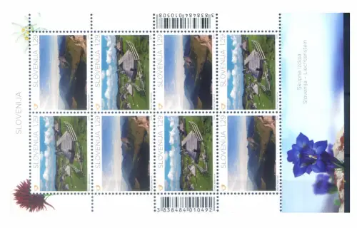 Slowenien. Berglandschaften 2015. Kleinbogen.