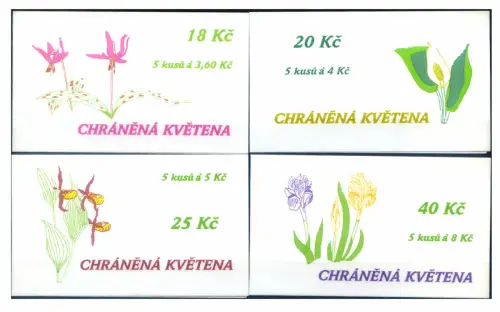 Kroatien. Flora. 1997 geschützte Arten. 4 Hefte.