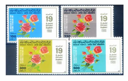 Libyen. Flora. Rose 1988.