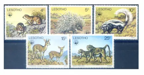 Lesotho. Wildtiere. WWF 1977.